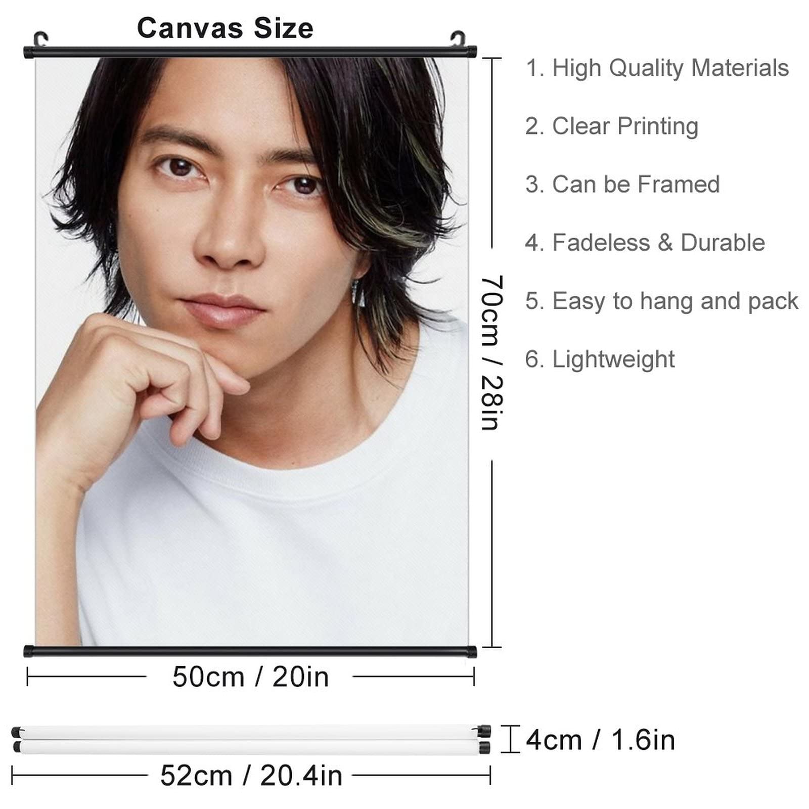 Amazon.co.jp: 山下智久 ぶら下げ写真 ポスター ホームデコレーション