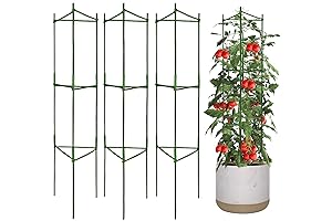3Pack Tomato Cages Plant Cages 4ft Multifunctional Cucumber Rack