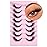 Fox Eye Lashes Wispy Eyelashes Natural Look Clear Band Lashes Fluffy Faux Mink Lashes Strip Natural False Lashes Pack by GVEFETIEE 8 Pairs