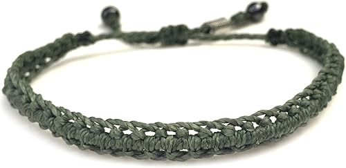 Vista 80 de Rumi Sumaq Pulseras con lazo de bandera del orgullo y el país, macramé tejida anudada a mano, cola de pez y trenzada, pulseras unisex ajustables