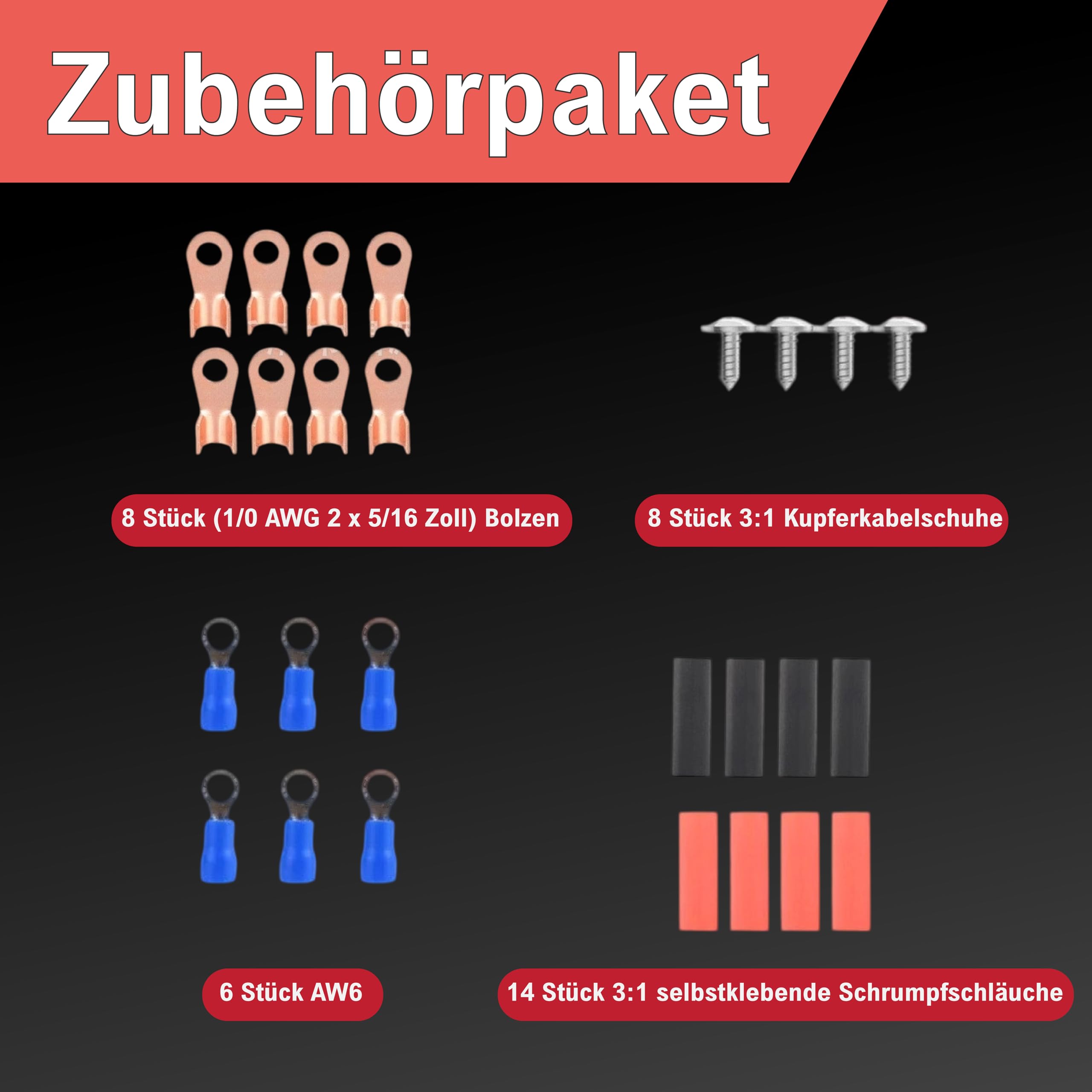 250A DC M8 Sammelschienen-Verteilerblock 12V-48V – 4x M8 Klemmenbolzen – Stromverteiler für Wohnmobile, Boote, LKW, Solaranlagen – Hochleistung