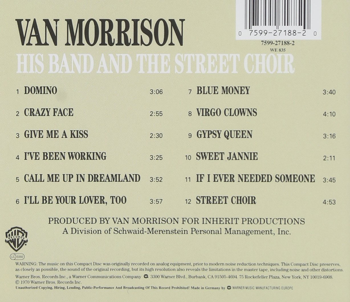 HIS BAND AND THE STREET C