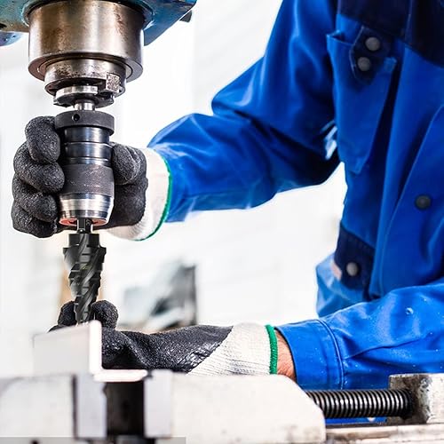 Miniatura 7 de Broca de cobalto M35 con cuatro flautas en espiral, 316 a 78 pulgadas (12 tamaños de paso), ideal para metal, acero inoxidable, madera, plástico,