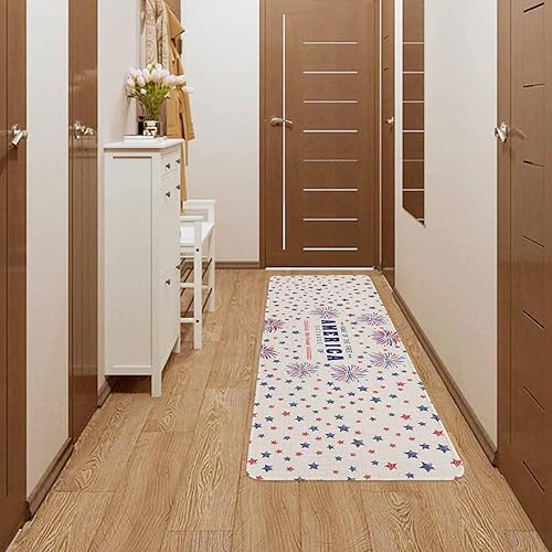 Vista 412 de Tapete de Feliz Navidad, tapete antideslizante para puerta delantera, baño, cocina, dormitorio, patio, entrada, 16 x 24 pulgadas, rojo, negro y verde