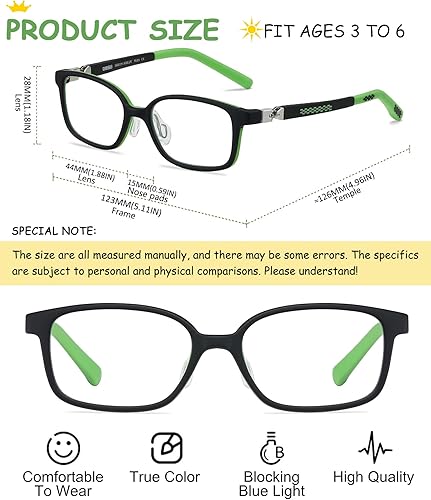 Miniatura 4 de 180 Hinges TR90 - Lentes de computadora para niños Lentes de bloqueo de luz azul para niñas. Lentes de protección contra la radiación