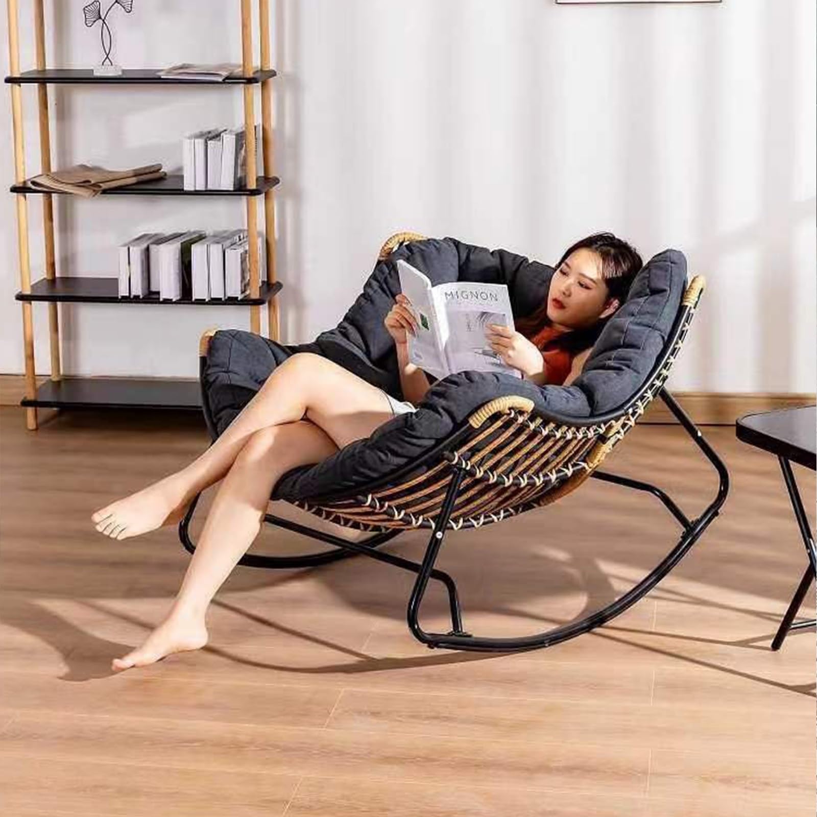 outdoor wide rocking chair