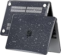 Vista 5 de EooCoo Funda compatible con MacBook Air de 15 pulgadas M5 2026 2025-2023 Release M4 M3 M2 modelo A3448 A3241 A3114 A2941, carcasa rígida de negro
