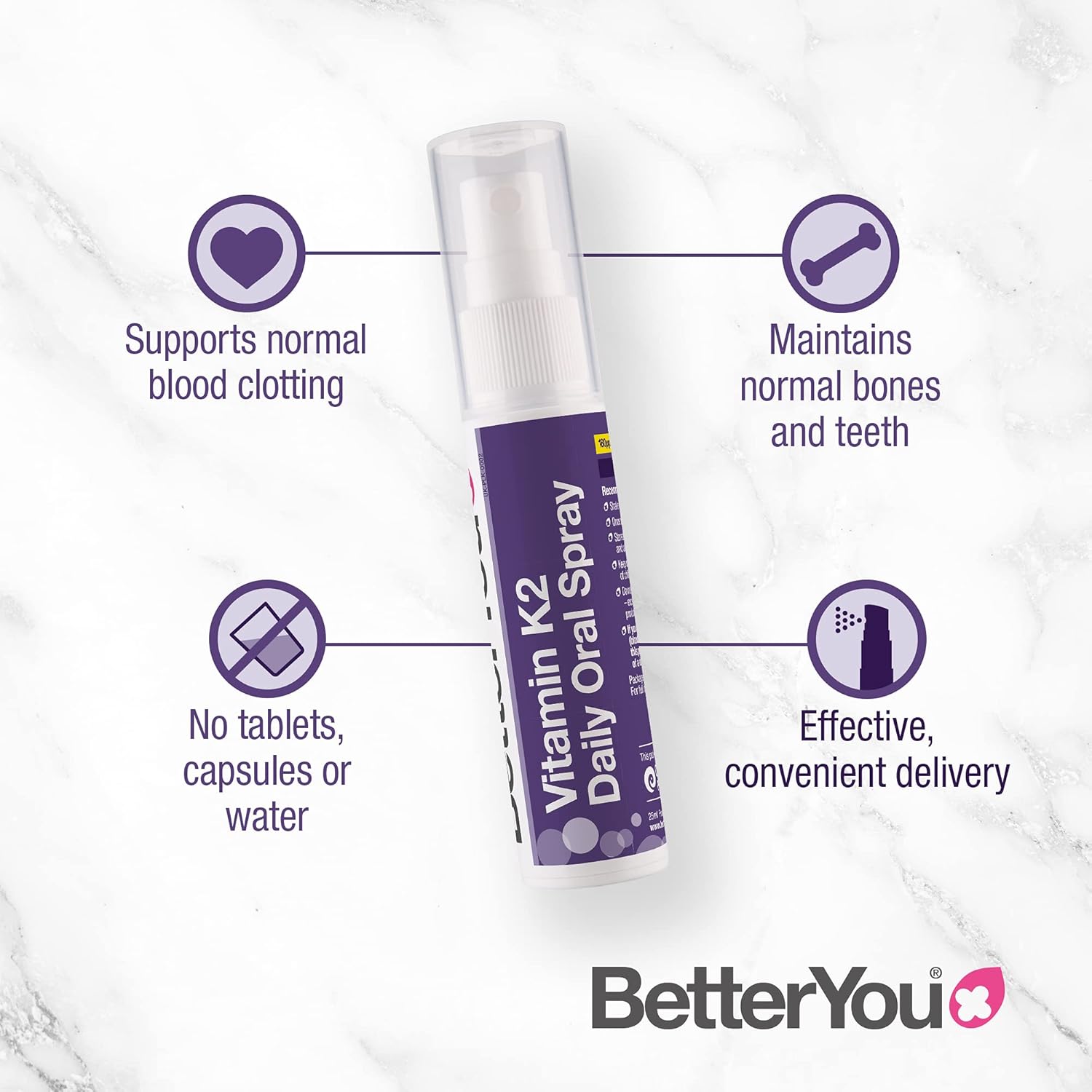 BetterYou Vitamin K2 Daily Oral Spray 25ml