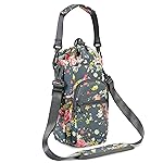 sportsnew Water Bottle Holder with Strap 32oz 40oz Insulated Water Bottle Carrier Sling Bag with Phone Pocket Tumbler Bag Cup Sleeve Crossbody Pouch for Walking Hiking Travelling Carrying, Rose