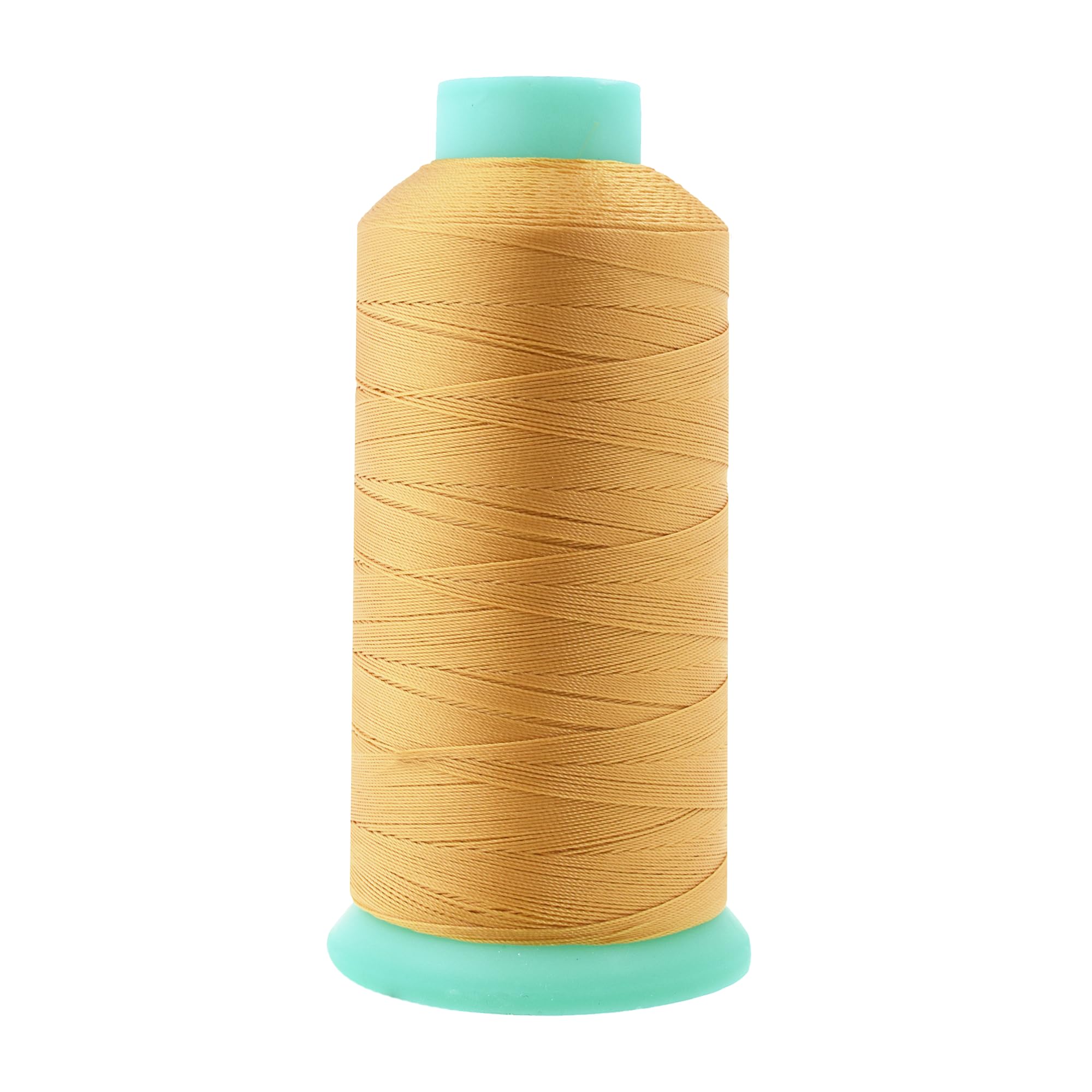 Mandala Crafts Size 69 210D T70 Bonded Nylon Thread - Blonde 1500 YDs Tex 70 Heavy Duty Sewing Threads for Leather, Jeans, Weaving, Outdoor Marine Upholstery