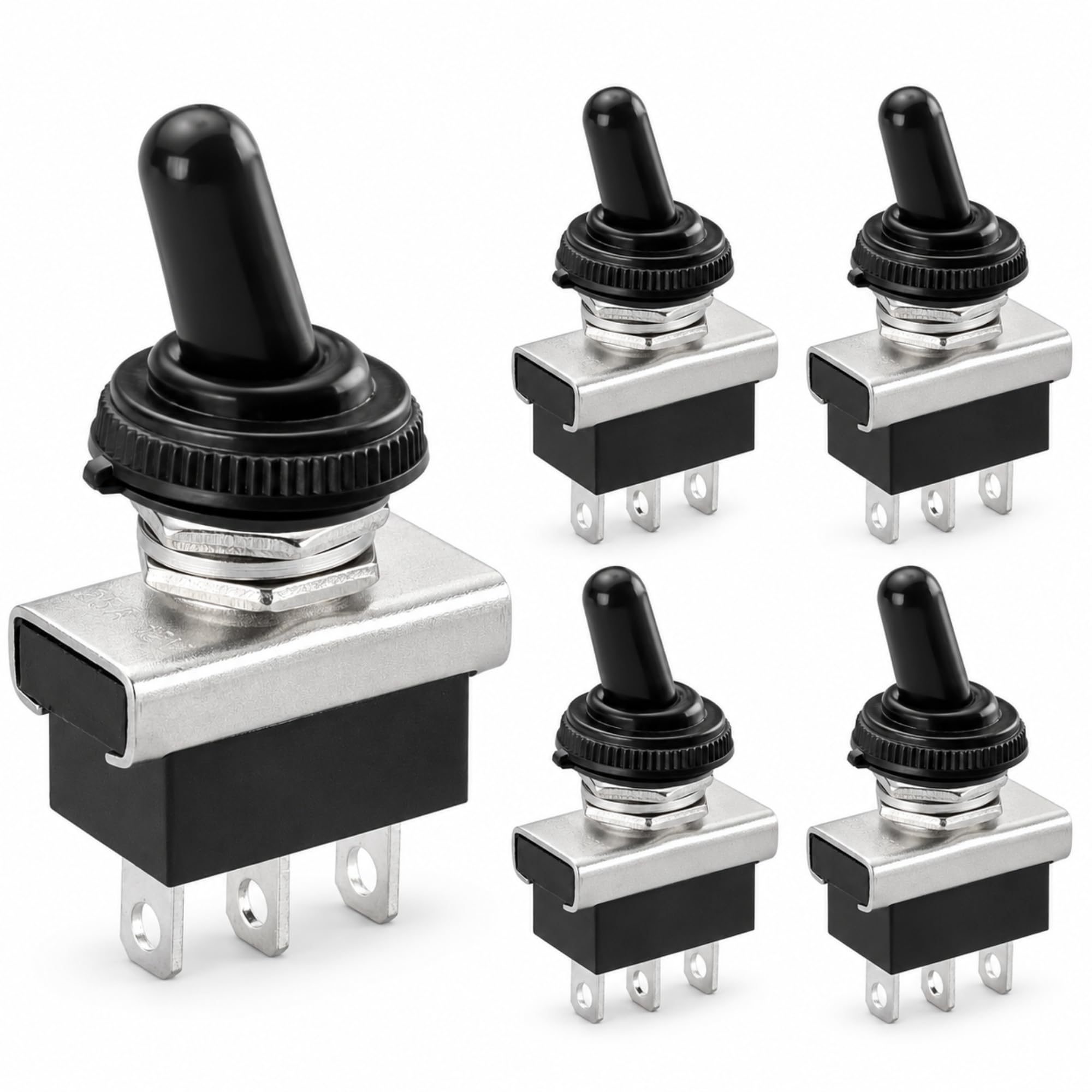 Interruptor de palanca SPST ON/OFF/ON 3 pin, 5 Unidades - imagen 1