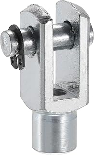 uxcell Air Cylinder Rod Clevis End 33mm Length M6x1 Female Thread Y Connector