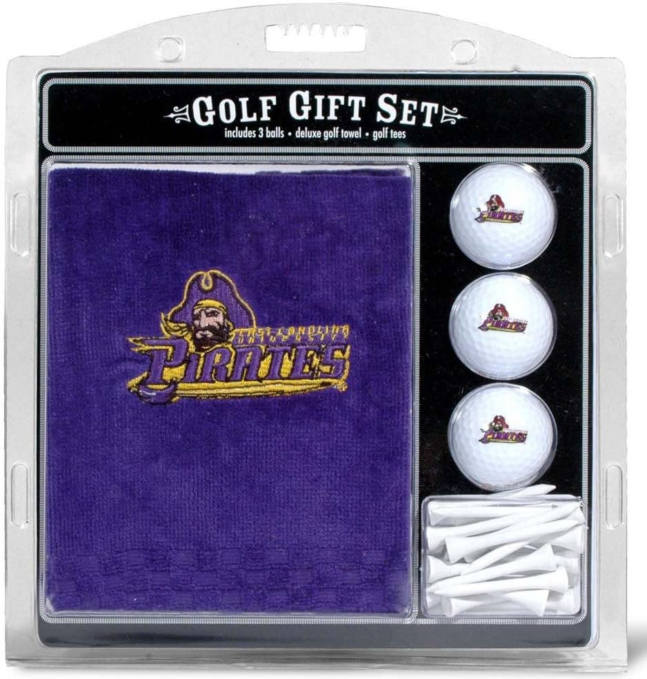 Team Golf NCAA Unisex Embroidered Golf Towel, 3 Golf Ball, and Golf Tee Set