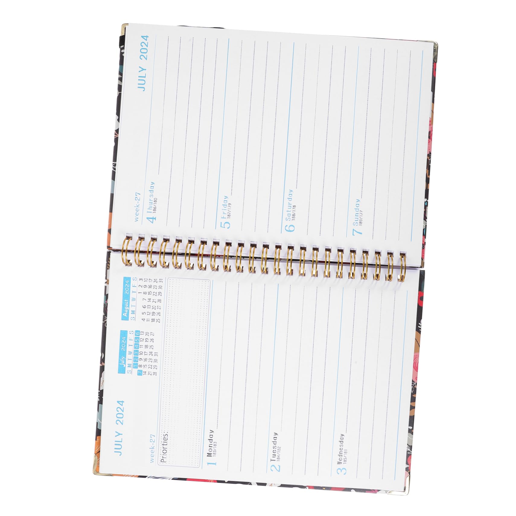 SEWACC 5stücke Portable Academic Planner Für Studenten Lehrer Und Büroangestellte Englisch Kalenderbuch Organisation Von Terminen Und Stabiler Dickes Vielseitig Einsetzbar