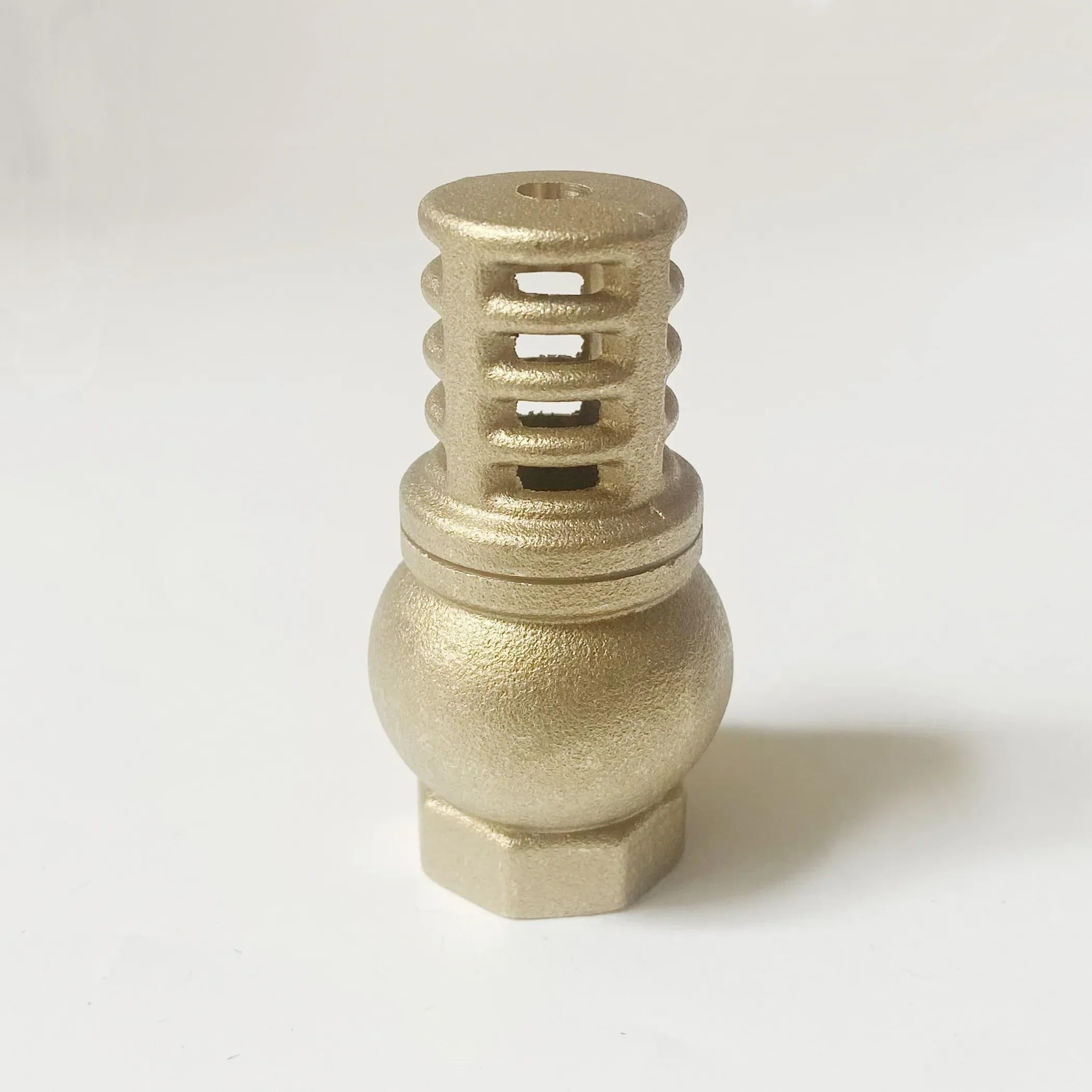 Valvola di ritegno in ottone con filettatura femmina BSP da 1-1/4" e filtro di fondo della pompa dell'acqua