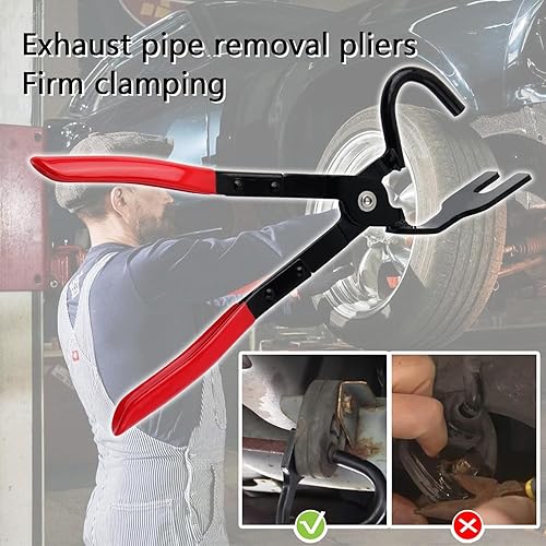 Miniatura 4 de Herramienta de extracción de colgadores de escape con diseño de desplazamiento de 25, alicates de alta resistencia con mango antideslizante,