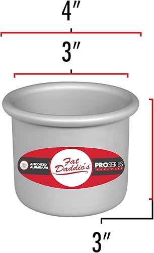 Miniatura 3 de Molde para tarta redondo de aluminio anodizado Fat Daddio con base extraíble, Plateado