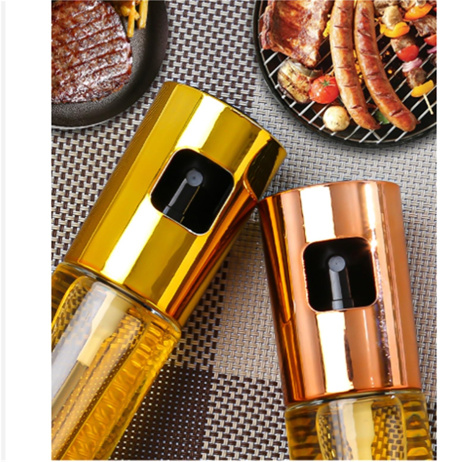 Ölsprüher Für Speiseöl Olivenöl-Sprüher, Haushalts-Öl-Sprüher, Geeignet For Salat, Grillen, Backen Grillen Küche(Brown)