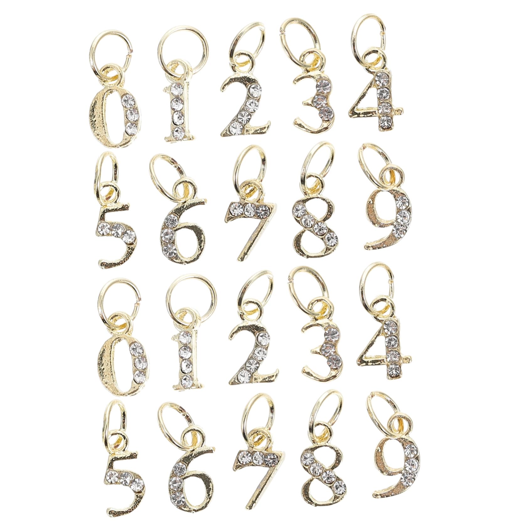 Healeved 20Pcs Decorative Nail Decors Wear Resistant Removable Nail Charms for Unique Nail Art Mixed Style Charms for Creative Nail Decoration