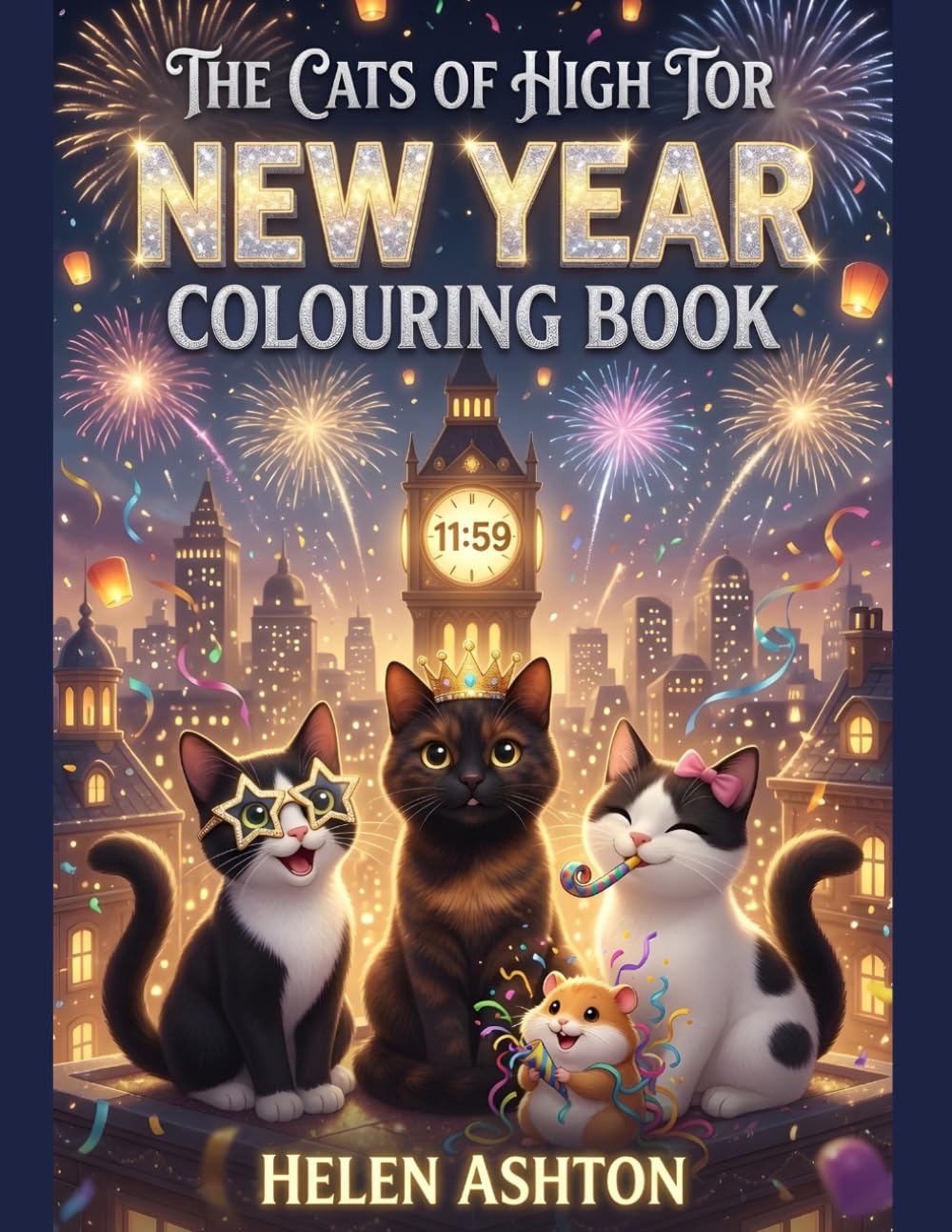 The Cats of High Tor New Year Colouring Book: Celebrate with Cats, Confetti and Colourful Chaos (The Cats of High Tor Colouring Collection)