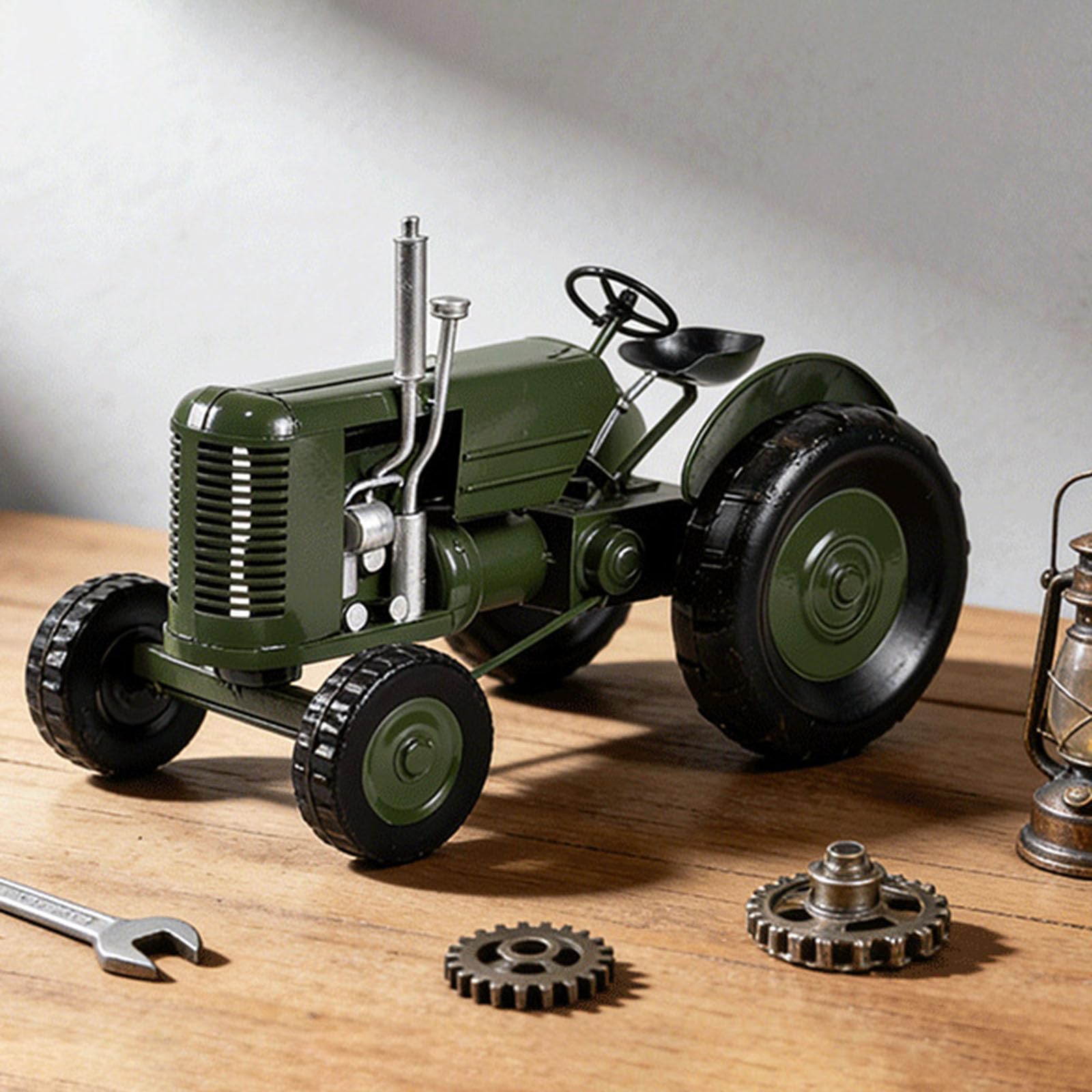 Modellino di rimorchio in metallo, auto d'epoca, veicolo da collezione, decorazione fatta a mano, modelli di auto classiche per la casa