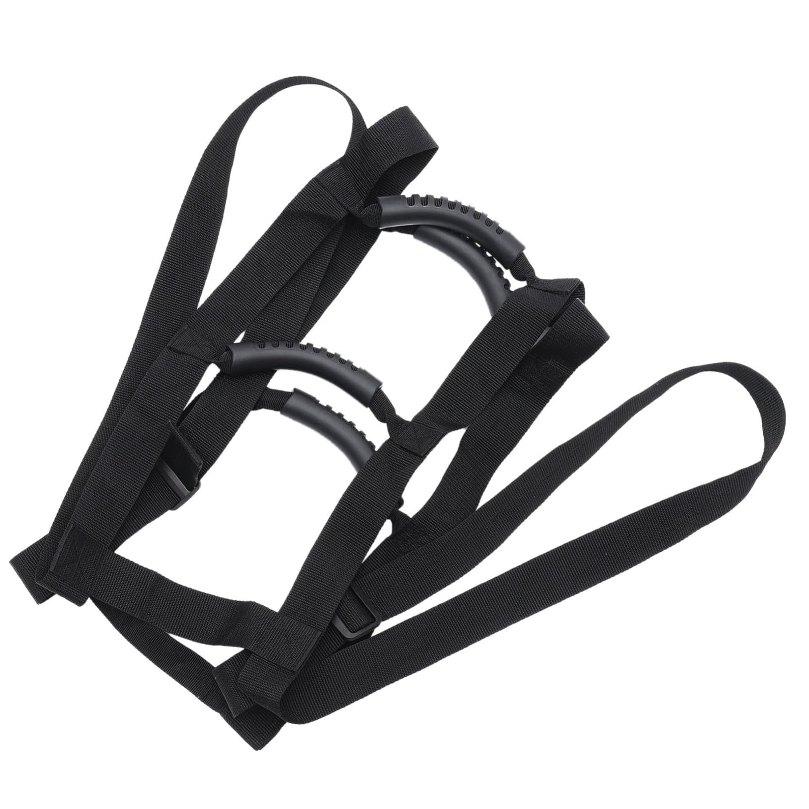 Échelle de lit noire en sangle et silicone pour aide au lever