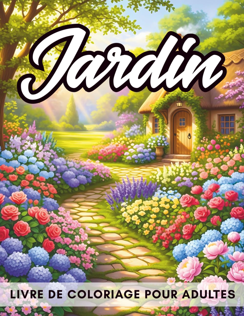 Livre De Coloriage Jardin Pour Adultes: 40+ Illustrations Détaillées de Jardins, Fleurs et Nature pour la Détente et la Relaxation (Nature Thérapie - Coloriage Pour Adultes)