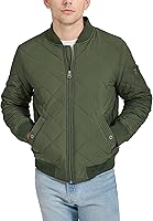 Levi's Men's Diamond Quilted Bomber Jacket - Water-Resistant Insulated Outerwear with 5 Pockets