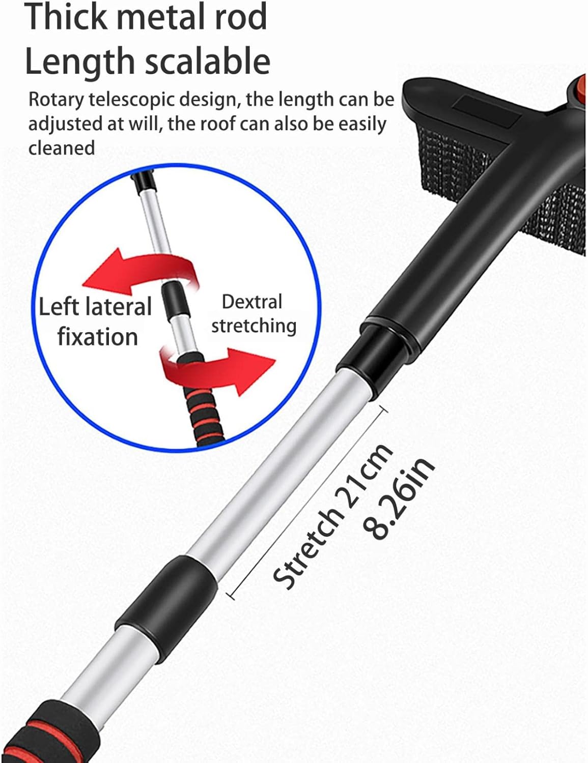 review Detachable Multifunctional Snow Removal Shovel Car Snow Remover Household Tool (25.6in)