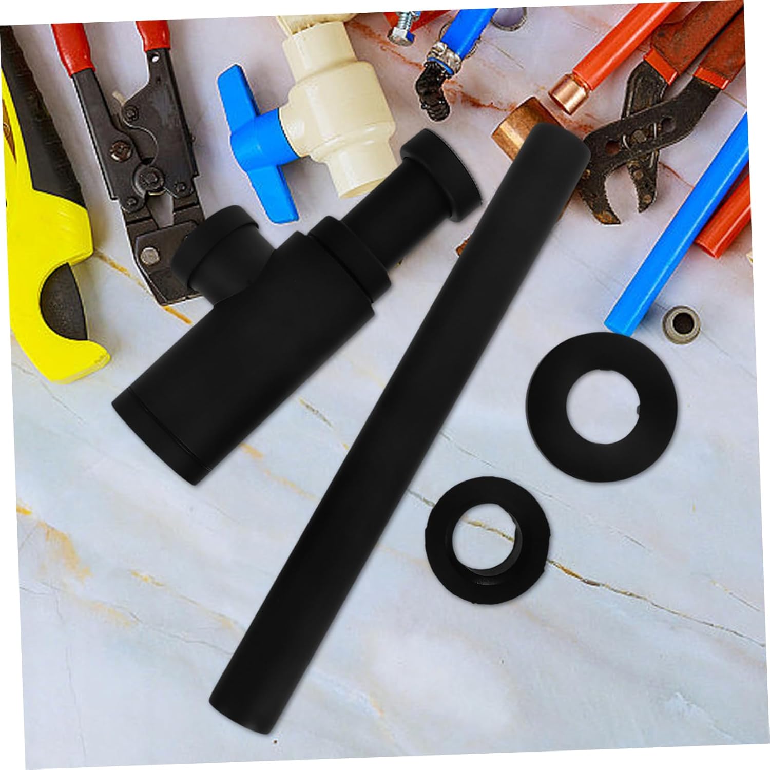 Homoyoyo Flexible Drain Pipe Kit for Kitchen Sink under Sink Drain Hose Efficient Wastewater Drainage and Smell Prevention Compatible and Pipe