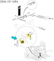Vista 3 de 10L0L Soporte y buje para barra de acelerador de carrito de golf para Club Car DS Gas y Carros de golf eléctricos Años 1981 y más 1011694