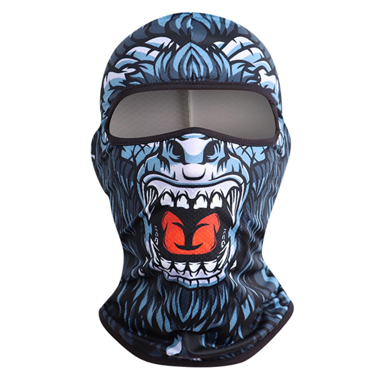 JEATHA Unisex Full ski Mask Cartoon Print Balaclava UV Sun Protection Motorcycle Ski Scarf Cycling Fishing for Men
