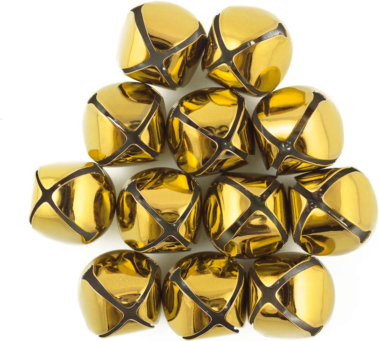 1 Inch 25mm Gold Craft Jingle Bells Bulk 100 Pieces