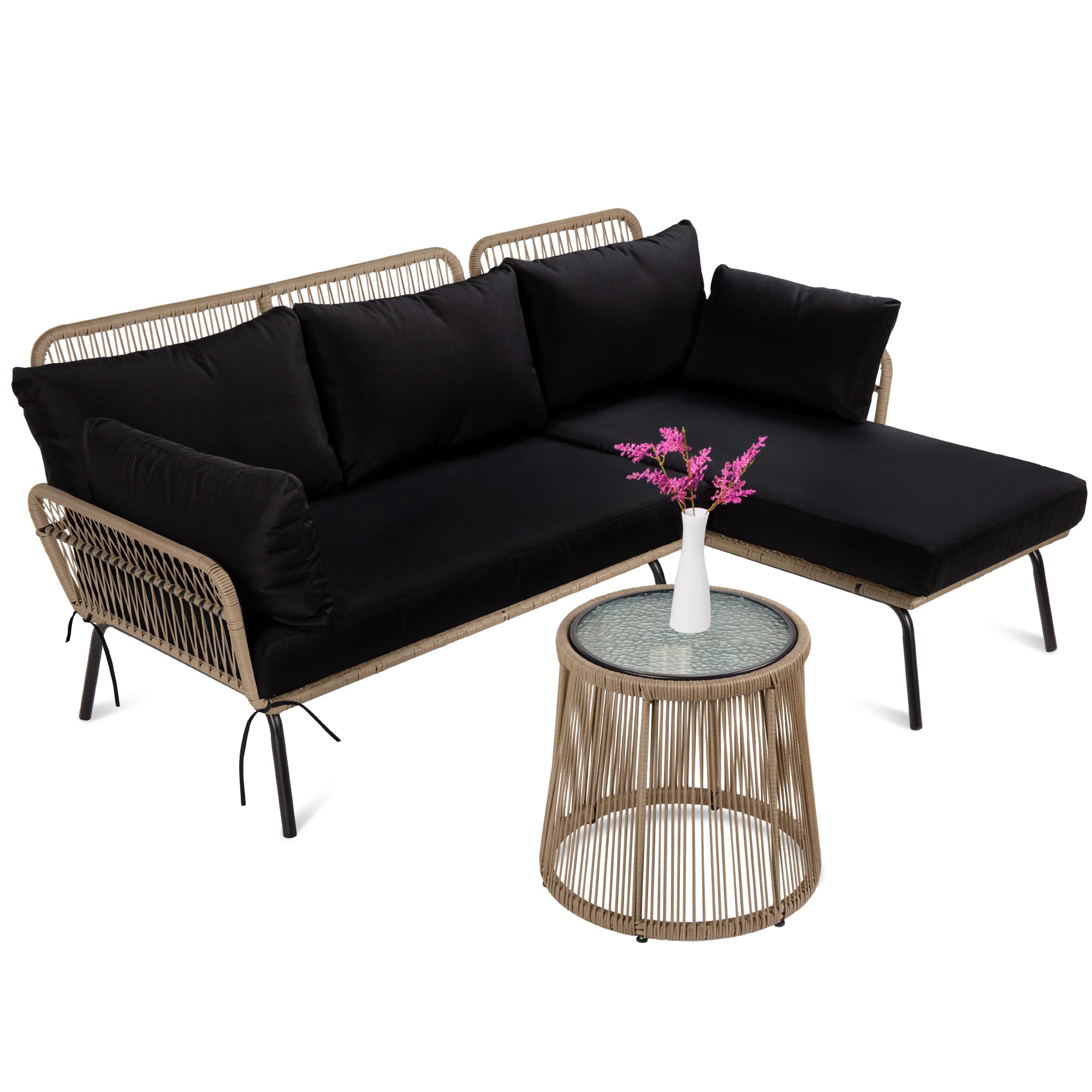 Buy Best Choice Products Outdoor Rope Woven Sectional Patio Furniture L