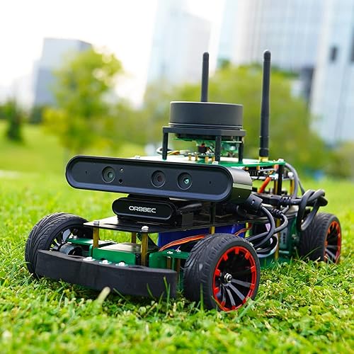 Miniatura 9 de Yahboom Raspberry Pi5 para ROS2 Robotics AI profesionalmente programable Ackerman estructura de dirección ROS2 Robot Kit para adultos (Superior Ver