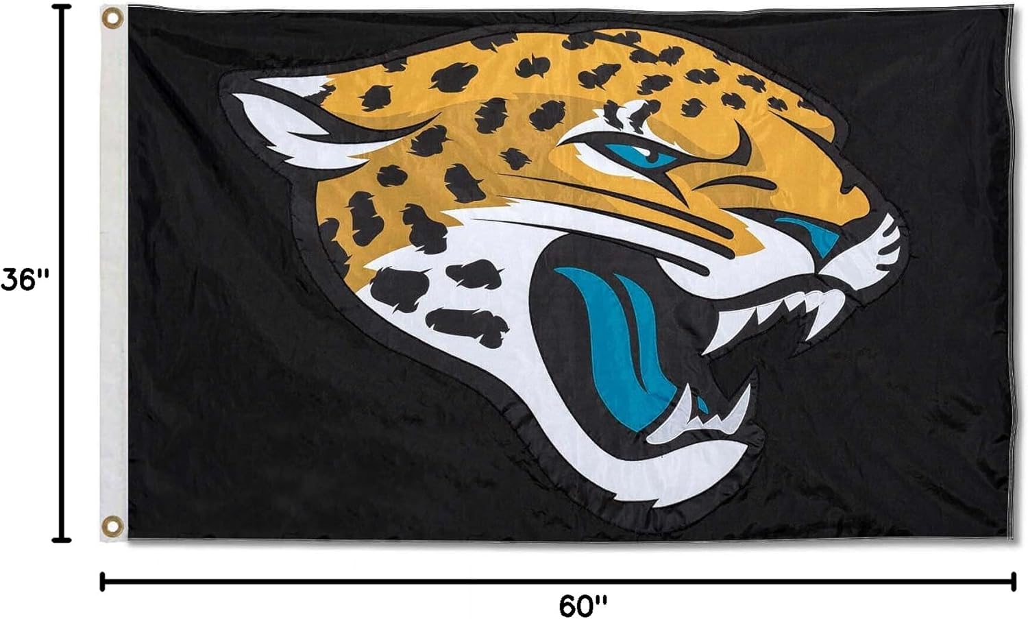 Jacksonville Jaguars Embroidered Nylon Flag