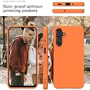 YATWIN Silicone Back Case for Samsung Galaxy A16, Soft-Touch Phone Back Cover for Samsung Galaxy A16 - Orange gallery image