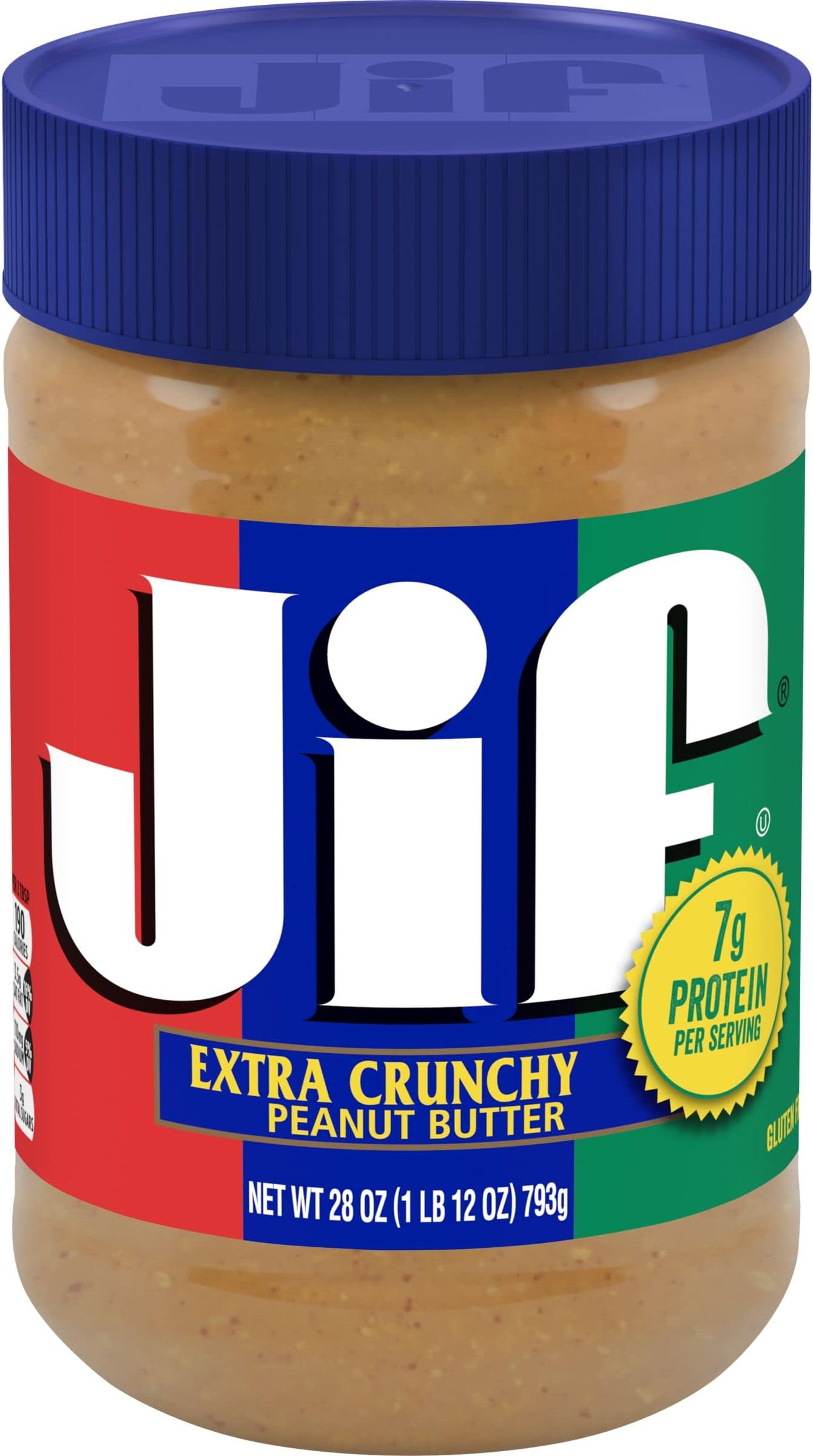 Jif Extra Crunchy Peanut Butter, 28 Ounces (Pack of 10)