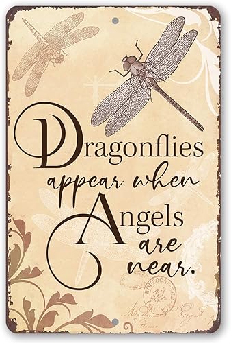Miniatura 9 de Dragonflies Appear - Classic Dragonfly Garden Decor, Dragon Fly Outdoor Wall Art, Fence and Patio Decoration and Gift Idea, 12x18 Use Indoors or