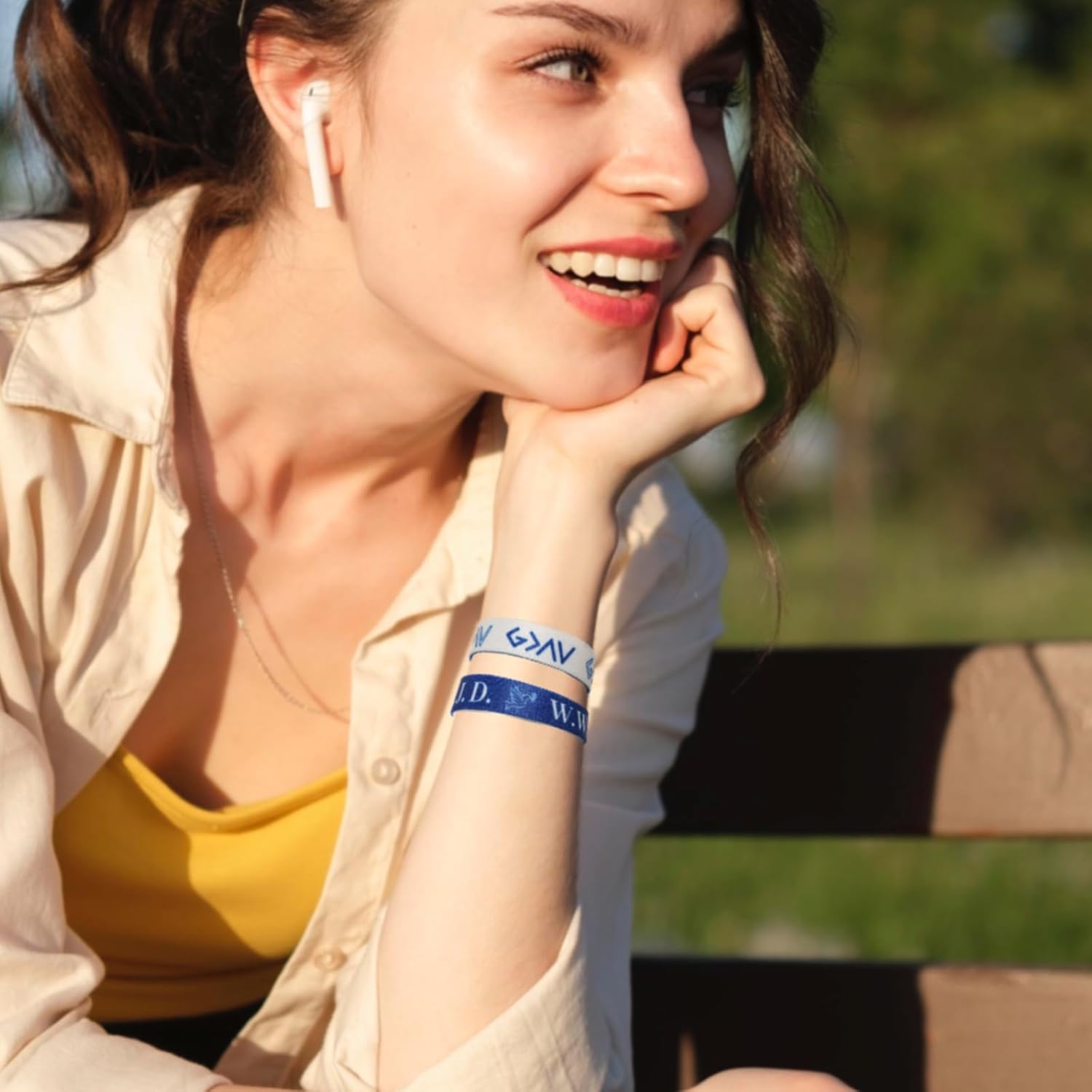 Daily Bible Verse Bracelet Scan for Men Women WWJD Bracelets Wearable Bible Bracelet Christian Scripture Bracelets Catholic Inspirational Religious Gifts (wwjd-blue) - Image 3