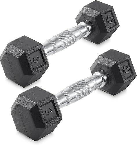 Philosophy Gym Mancuernas hexagonales con revestimiento de goma, pares