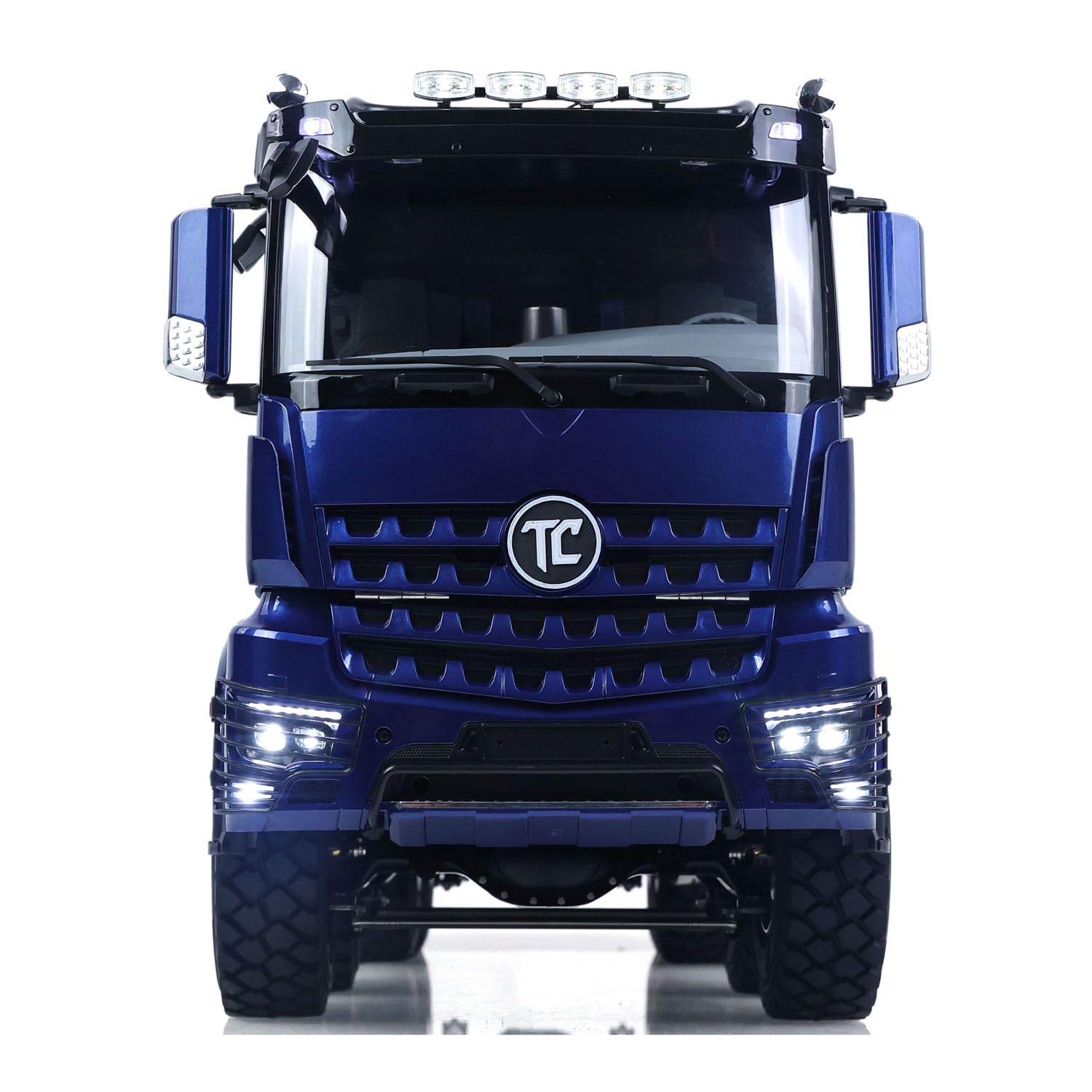 TOUCAN RC HOBBY 2 marce MD 8 x 8 1/14 metallo RC ribaltabile idraulico 3348 RC, serrature differenziali con motore brushless, radio, luce, suono, modello RTR