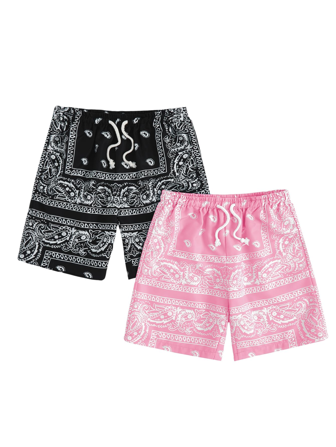 Pantalones cortos tipo bandana para niño ideales para vacaciones de verano y playa 7