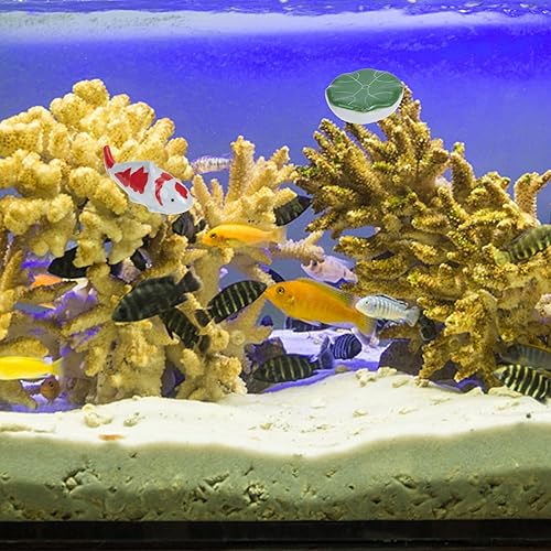 Miniatura 9 de BESPORTBLE Figuras de peces de porcelana, flotadores de pecera, estatua de pez de cerámica, decoración de bolas, decoración de acuario, criatura de