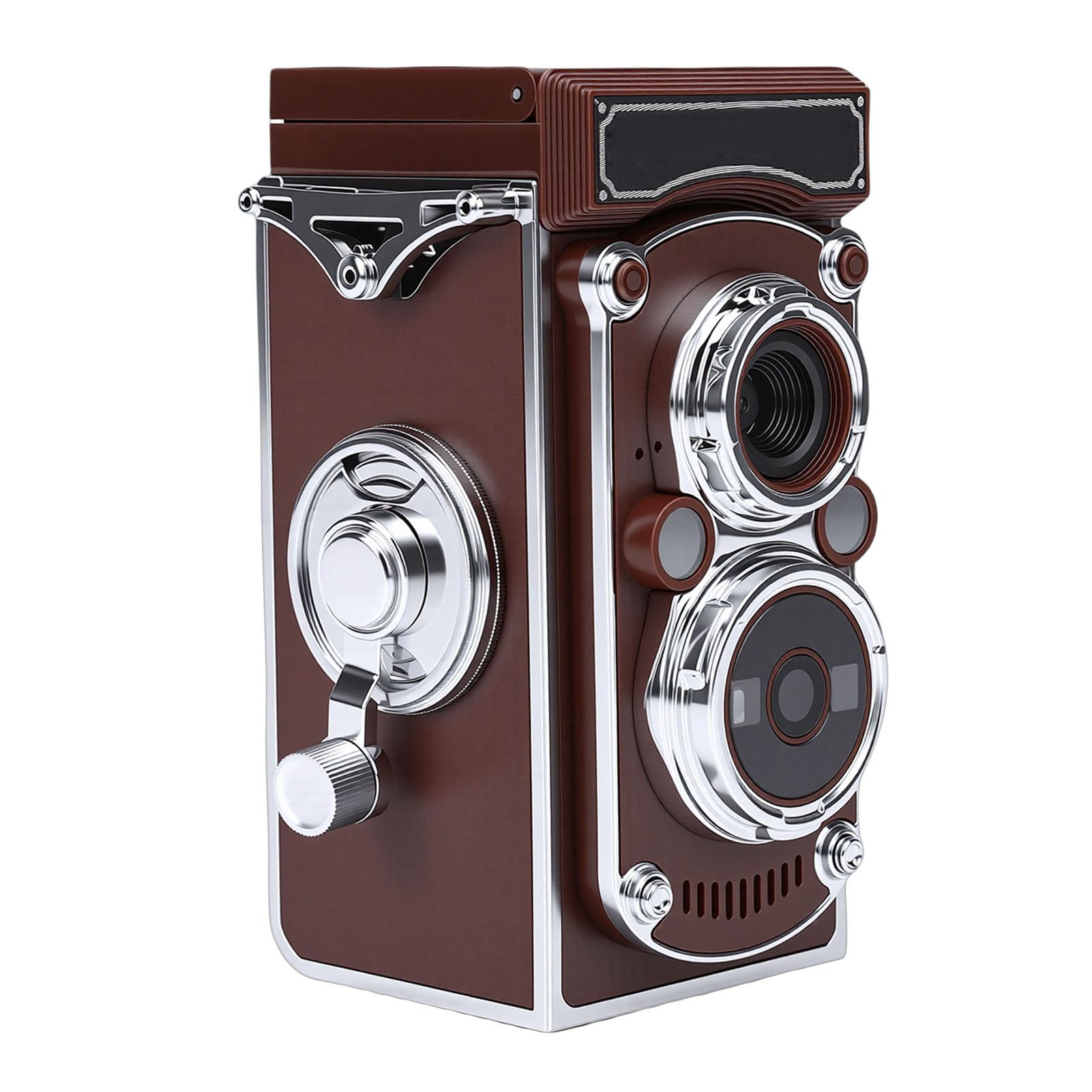 Vintage Digital Camera, 24MP 2.7K Retro Video Camera with Dual Lens HD Manual Joystick, Compact and Lightweight Travel Camera for Beginners (Brown)-picture-14