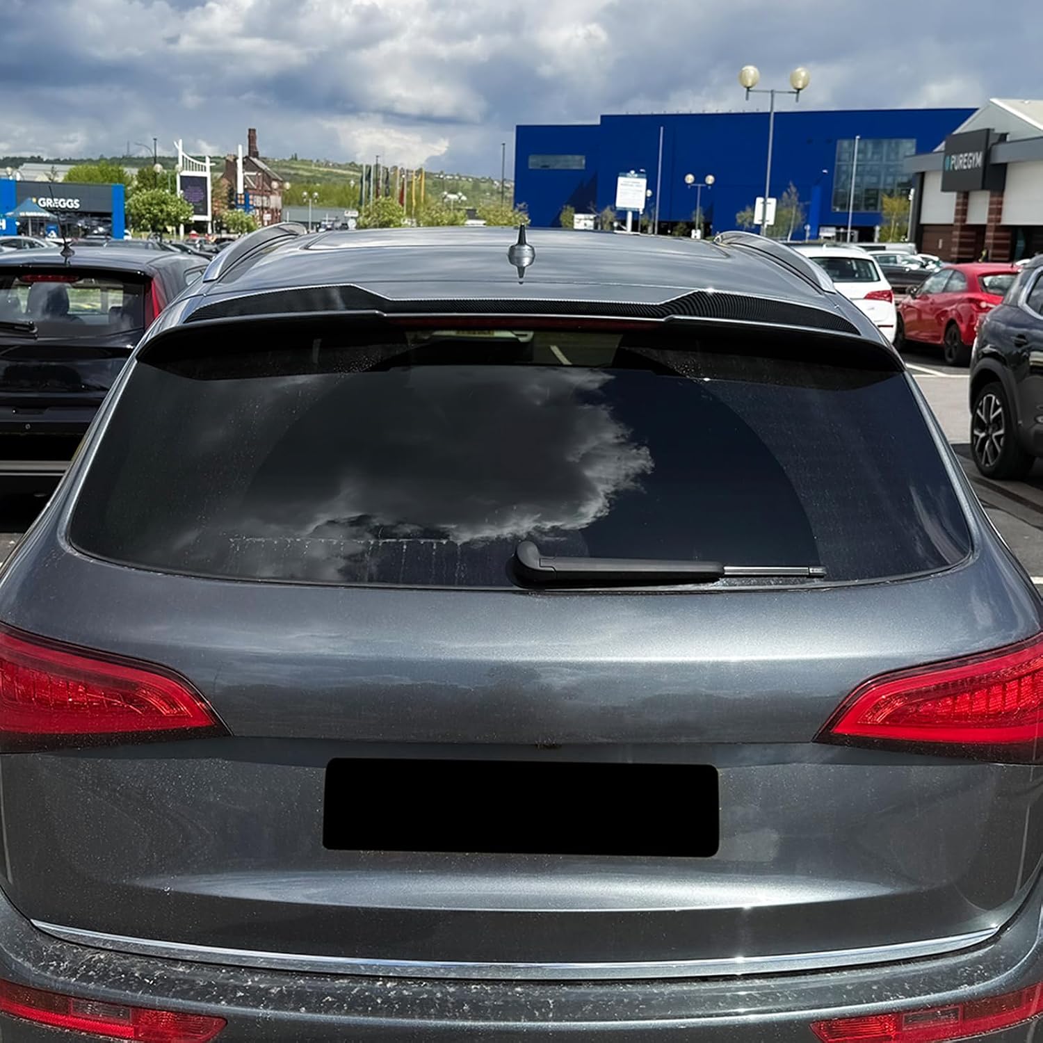 Rear Trunk Roof Spoiler Wing Body Kit for Audi Q5 8R Sline 2009-2016 2014 Black