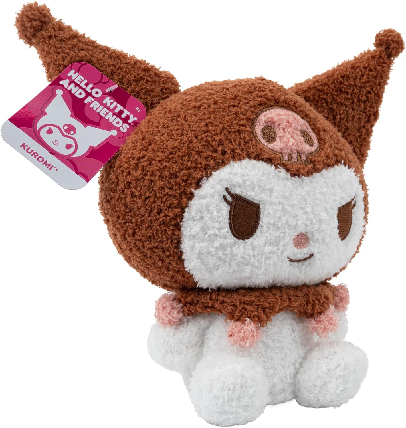 Hello Kitty & Friends 8 Inch Kuromi Soft Plush - Officially Licensed - Authentic Limited Edition Collectible Stuffed Animal Toy - Gift for Girls, Boys, Kids & Sanrio Fans