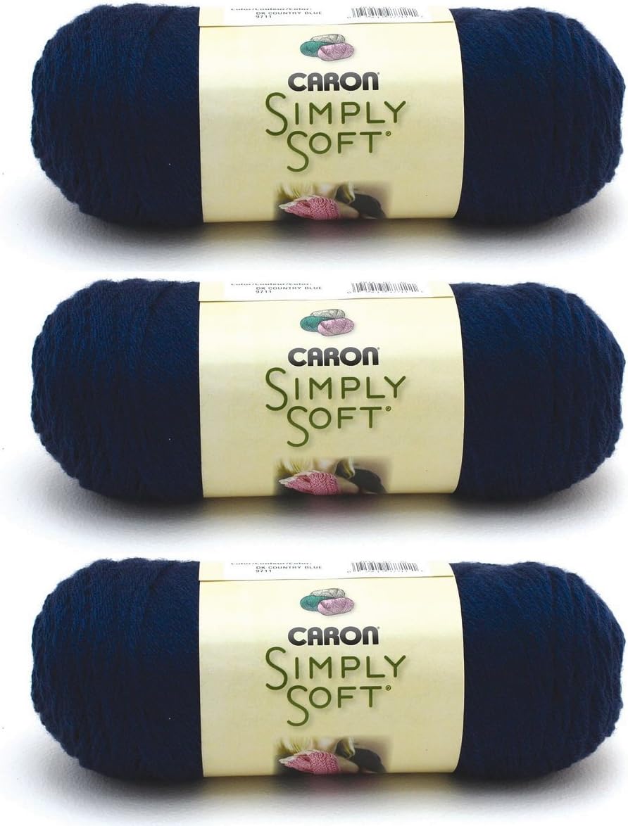 Caron Simply Soft Yarn Solids (3-Pack) Dark Country Blue H97003-9711