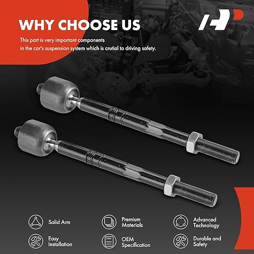 Miniatura 5 de A-Premium 2 extremos de barra de acoplamiento interiores delanteros, compatibles con Chevrolet Camaro 2016-2021, Cadillac CT5 2020-2021