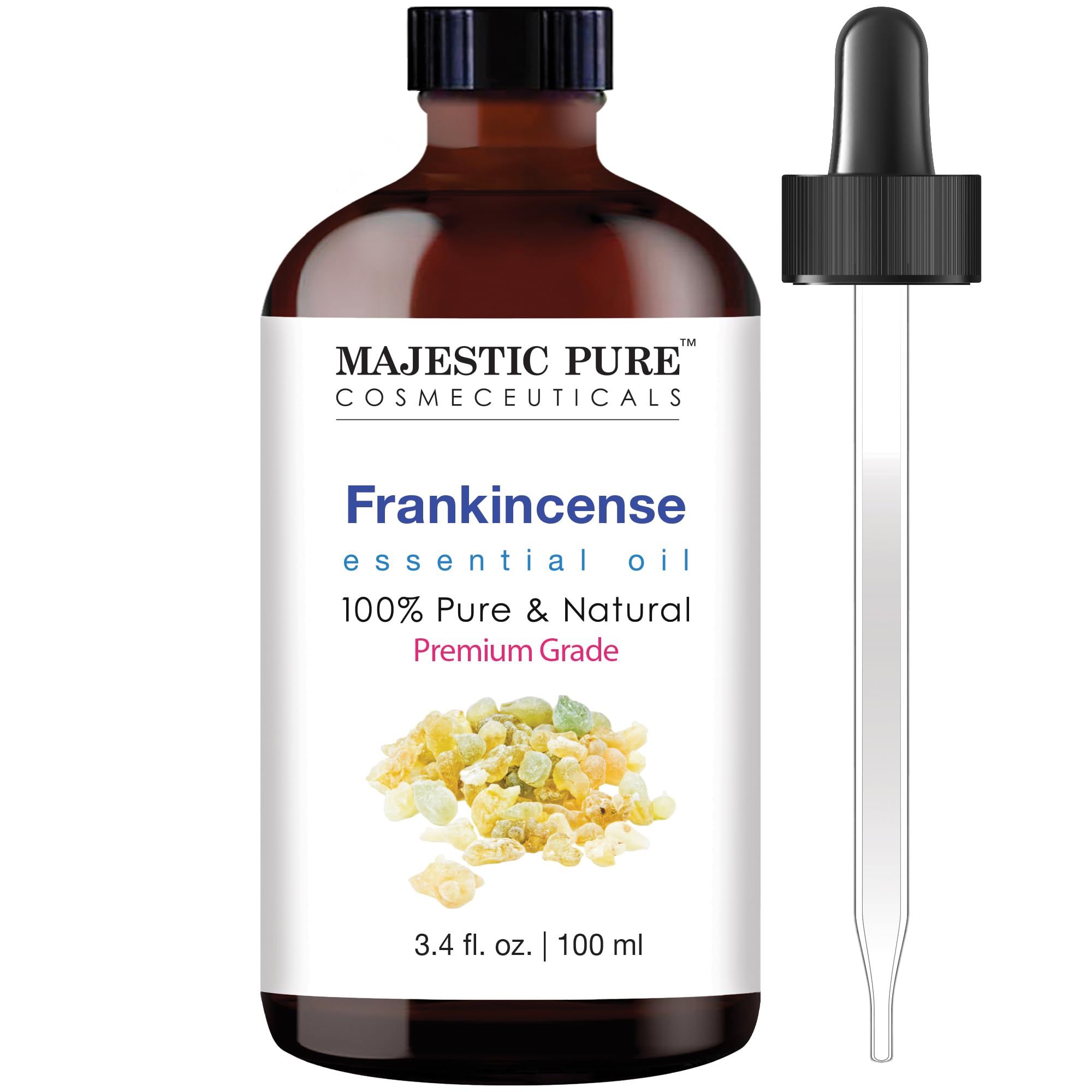Majestic Pure Frankincense Essential Oil for Diffuser - 3.4 Fl Oz